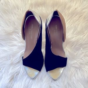 Zara multi color heels.